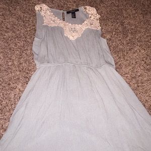 Forever 21 Blue and White Lace Coverup